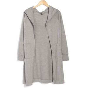 Hooded Duster GO COUTURE Light Blue Small NWT